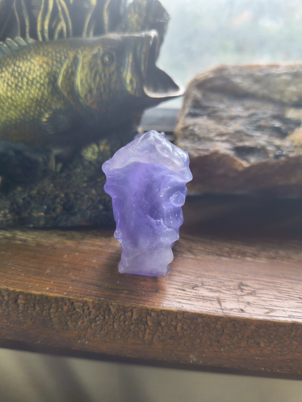 Purple Quartz Crystal Squirrel Figurine - Picture 8 of 9